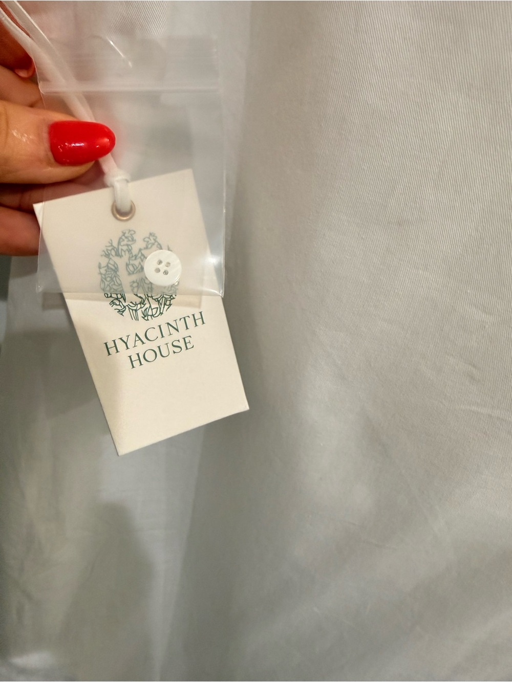 Tuckernuck Hyacinth House White Midi Dress with Navy Floral Lace Hem—NWT - Picture 8 of 9